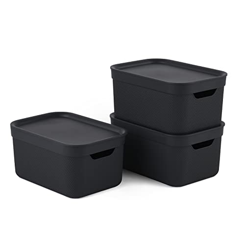 Caja decorativa Jive, juego de 3 cajas de almacenamiento de 5l