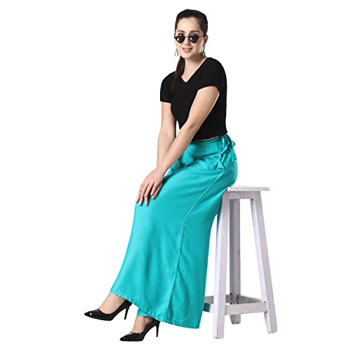 Image of Super Soft Flared Solid Rayon Sharara In 10 Attractive Colours For Women's And Girl's