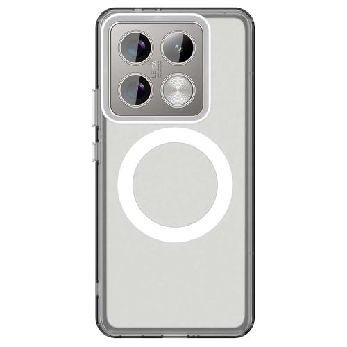 Coque Xiaomi 14T Pro 5G compatible charge sans fil et magnétique antichoc blanche