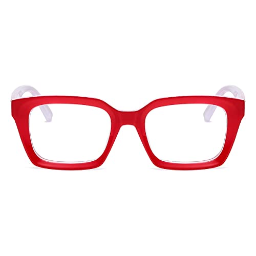 Image of JOVAKIT Non Prescription Glasses for Women Men Fashion Square Frame Eyeglasses