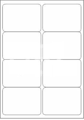 Image of Multi Purpose Self Adhesive Labels (Lable Size 100 x 72 mm, 8 Lable in A4)(Pack of 40 Sheet)