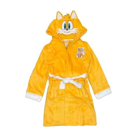 Sonic the Hedgehog Boys Tails Yellow Robe Cover