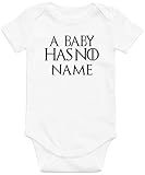 A Baby Has No Name Game of Thrones Inspired Baby Onesie/Unisex Shirt Sleeved 0-24mo Infant Bodysuit (Grey, 0-3 Months US)