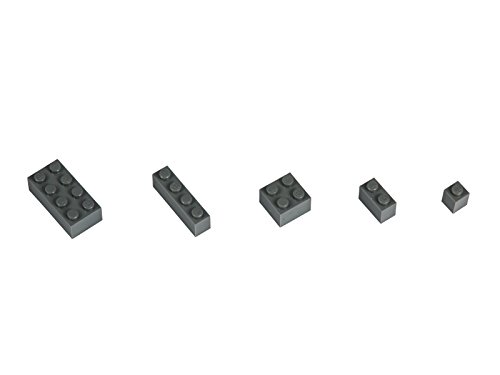 Q-Bricks Beutel 250Stck. Bausteine 2x2 Staubgrau 851 – Bild 3
