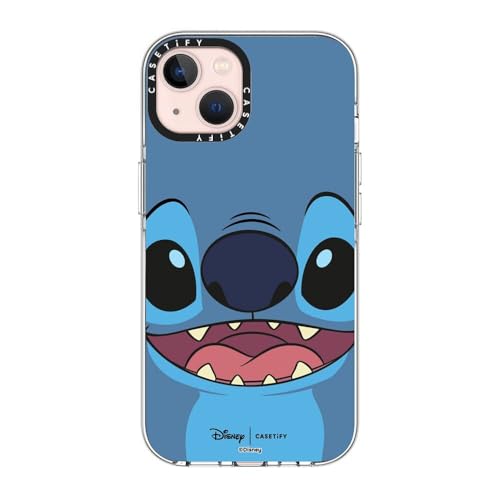 CASETiFY Clear iPhone 13 Case [Lilo & Stitch Colab/Not Yellowing / 6.6ft Drop Protection/Compatible with Magsafe] - Stitch - Clear