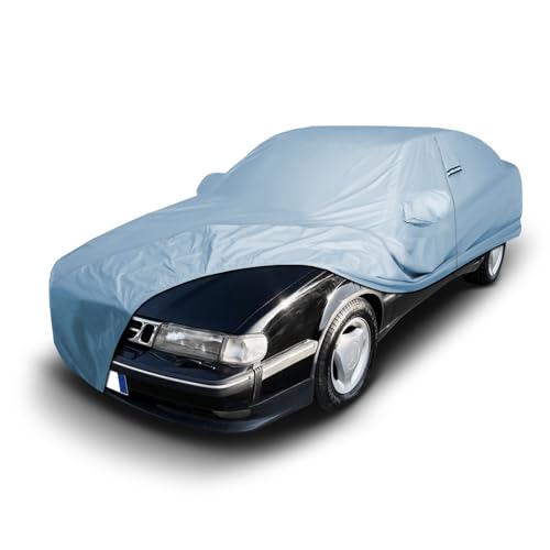 Image of iCarCover Premium Car Cover for 1985-1998 Saab 9000 Heavy Duty Waterproof All-Weather Automobiles Custom Fit Indoor Outdoor UV Snow Protection Covers with Straps and Bag