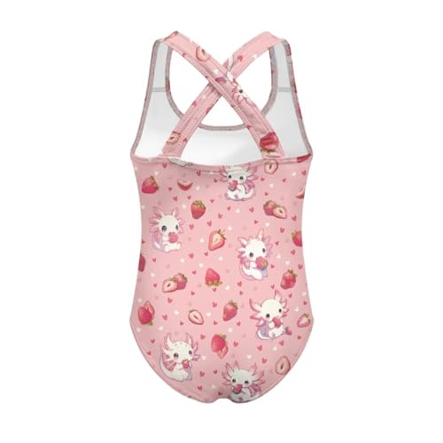 Image of Girls One Piece Swimsuits Quick Dry Beach Bathing Suit Crossback Swimwear 5-14 Years