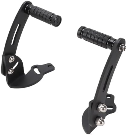 Generic Adjustable Black AntiSlip Floorboard Highway Foot Pegs for Spyder RT 2010-2019, Durable Motorcycle Foot Rest Extension Pegs for Increased Riding Comfort, 2pcs - 4