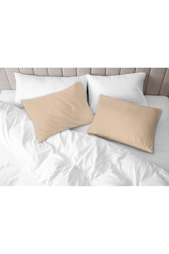 Organik Pamuk Akfil Cappucıno Yastık Kılıfı 2'li Set - 50x70 Cm Cappucıno 50 x 70