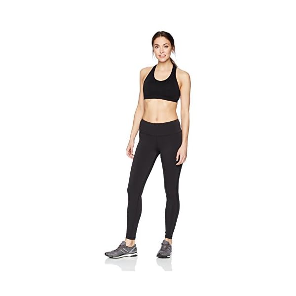 Amazon Essentials Women's Studio Sculpt Mid-Rise Full-Length Active Legging, Black, Small