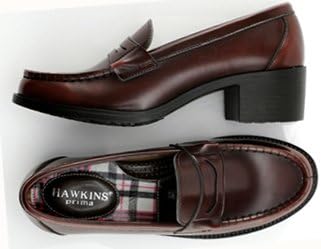 Amazon ホーキンス レディース ヒールローファー チェック Gtw Ch Dk Brown 25 5 Hawkins ホーキンス シューズ バッグ