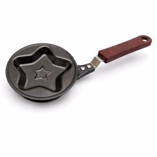 Image of Egg Fry Pan for Kitchen Lovely Cartoon Shape Mini Non-Stick Egg Frying Pan Omelets Pan Pancake Egg Fryer Skillet Fry Frying Pan Molds Cookware (5) (Star)