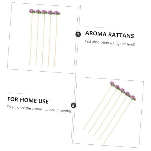 Varillas de ratán natural para difusor, 10 piezas miniatura 3