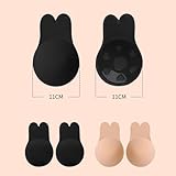 2Pairs Backless Bra,Sticky Invisible Adhesive Stick on Silicone Bra Boobtapes Push Up Boob Tit Tape Lift Backless Bras for Large Breasts Cover Women Strapless Nipple Pads Reusable Cleastrap Attractive - Image 2