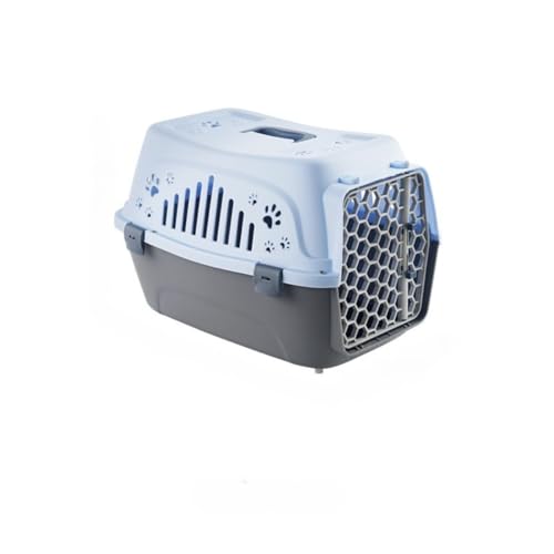 Qfmr 携帯用ペット用キャリーケース 猫用ケージ・犬用ベッド・猫用外出用品 (海と空の青,46*33*31cm)