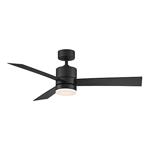 Axis Smart Indoor and Outdoor 3-Blade Ceiling Fan 52in Matte Black with 3500K LED Light Kit and Remote Control works with Alexa, Google Assistant, Samsung Things, and iOS or Android App Cover