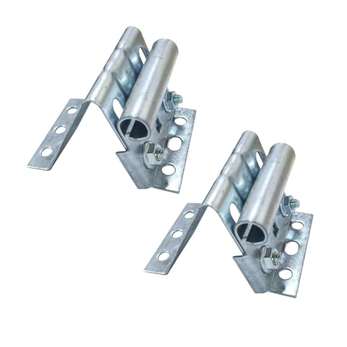 【Metallo di qualità】: realizzato in ferro di qualità con finitura zincata, questo supporto superiore per porta da garage offre una buona durata, una forte resistenza all'ossidazione e prestazioni a lungo termine