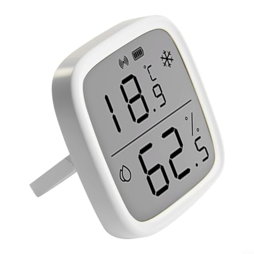 Medición inalámbrica de la alta precisión de la pantalla LCD del sensor de la humedad de la temperatura elegante de la pantalla de 2,