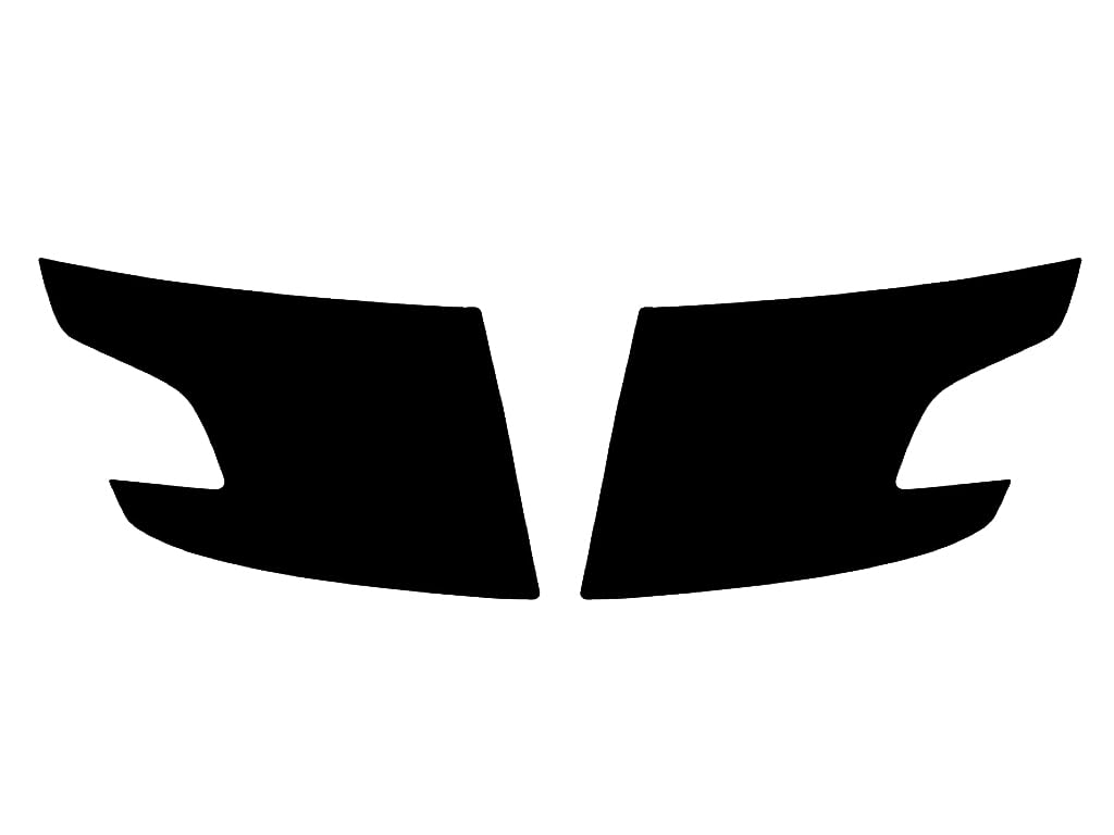 Rvinyl Headlight Tint Covers Compatible with Chevrolet Tahoe 2015-2020 - Blackout Smoke