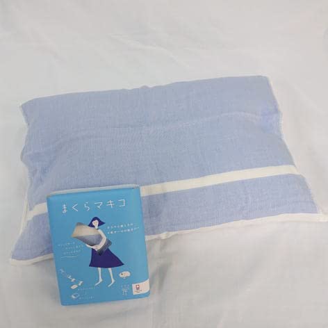 タオル まくらタオル 今治タオル 今治産 日本製 まくらマキコ 綿100% 枕カバー ピロケース 洗える (ブルー)