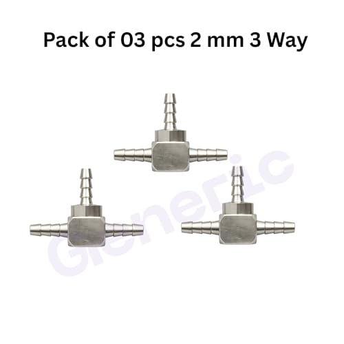 Image of Dental Chair Parts T-Joint 2mm Brass Connector (Pack of 3) | High-Quality, Lightweight & Easy to Install | Compatible with Most Dental Chairs