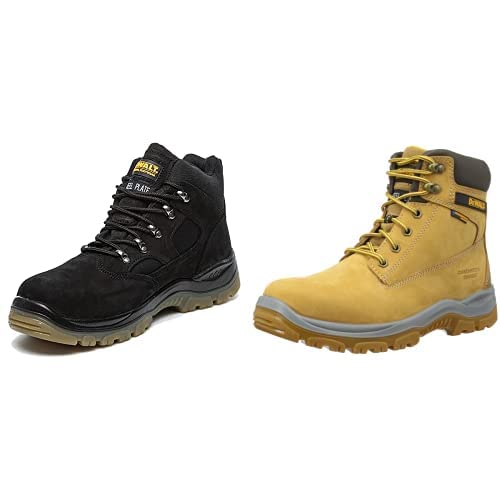 DEWALT Men's Challenger Waterproof Steel Toe Safety Boot Black UK10