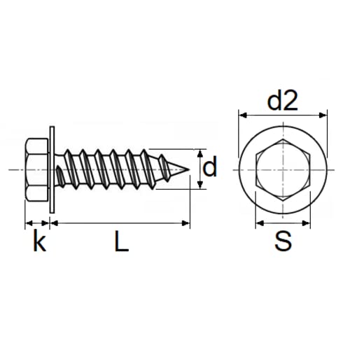 Restagraf 12945 wkręty do blachy, cynk, czarne, 4,2 mm x 20 mm
