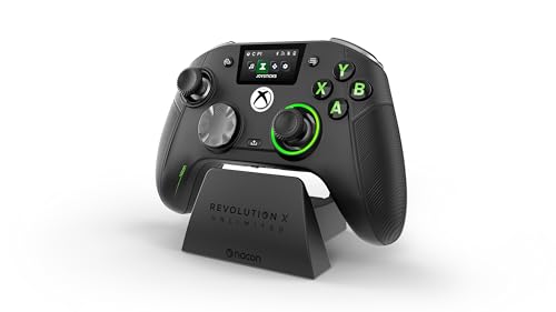 Nacon Revolution X Unlimited Edition Anniversaire– Manette sans Fil Haute Précision pour Xbox Series X|S, One & PC – Officielle Xbox (Noir)