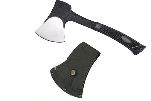 HONMAMON Hatchet for Bamboo Chopping 180mm (abt 7.1 Inch) with Unique Case, Blade Edge : Aogami Steel, Double Bevel