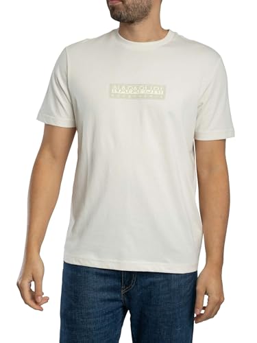 T-shirt Napapijri blanc homme pour un look quotidien simple