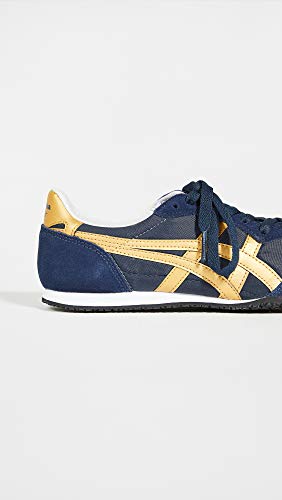 Onitsuka Tiger Women's Serrano Sneakers, Midnight/Pure Gold, 5.5 Medium Us #TOP5