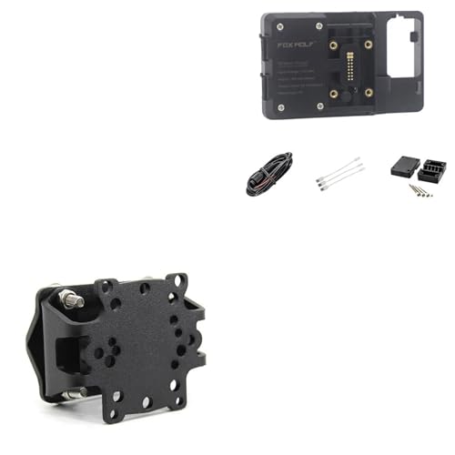 Support téléphone moto navigation avec charge sans fil et plaque GPS