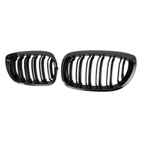 Grille Pare-Choc Avant Centrale pour E46 Coupé Phase 2 Noir Brillant