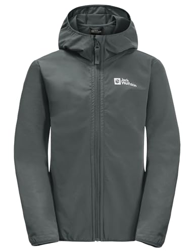 Jack Wolfskin Unisex Kinder Solyd Softshelljacke, Slate Green, 140 EU