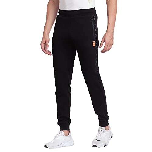 Image of Spykar Men's Knit Slim Fit Track Pants