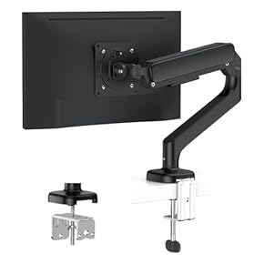 モニターアーム 高さ調整可能 ブラック モニターアーム 支柱取付 ポール取付 49インチ対応 高耐荷 20kg