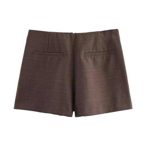 College Style High Waist Plaid Casual A Line Mini Skirt Women2