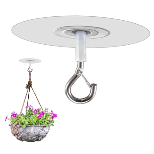 Ceiling Hooks for Lights - Removable with Safety Lock -