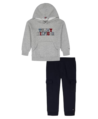 Image of Tommy Hilfiger Baby Boys' 2-piece Fleece Set, Sweatshirt and Jogger Sweatpant