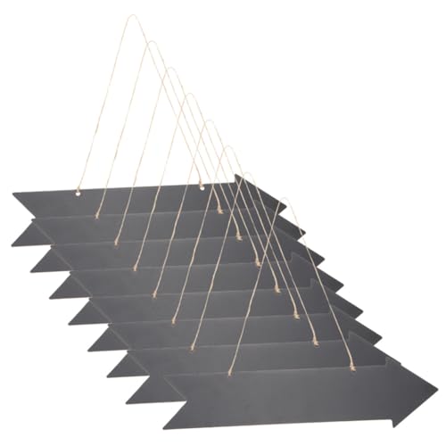 Panneaux de direction lot de 8 flèches en bois foncé pour personnaliser la signalétique