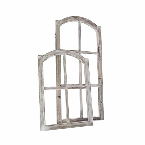 Loberon Deko-Fenster 2er Set Parakou, Zwei Größen, nostalgischer...