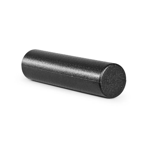 Tone Fitness High Density EPP Foam Exercise Foam Roller for Yoga Pilates Stretching Massage and Recovery 24 inch Black