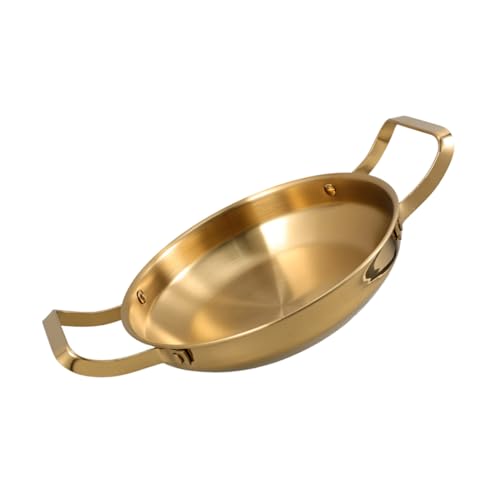 KICHOUSE Cooking Pot Small Hot Pot with Dual Handles Stainless Steel Construction Induction Gas Electric Versatile