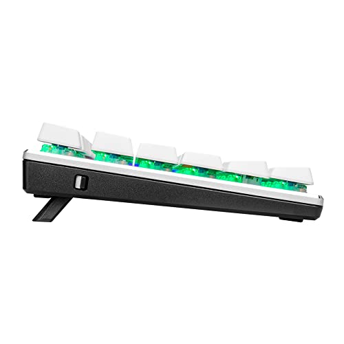 Image of Cooler Master SK653 Wireless Sliver White Mechanical Keyboard with Low Profile Red Switches, New and Improved Keycaps, and Brushed Aluminum Design