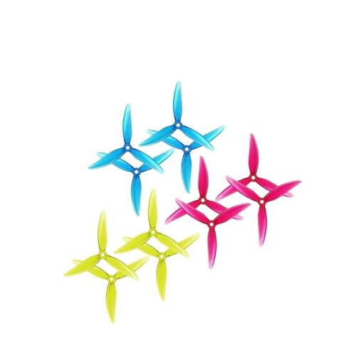 Hélices Quadricoptère FPV 5,1 Pouces 3-Pales Polycarbonate Arbre Moteur 5mm R29 V3 7037 7055