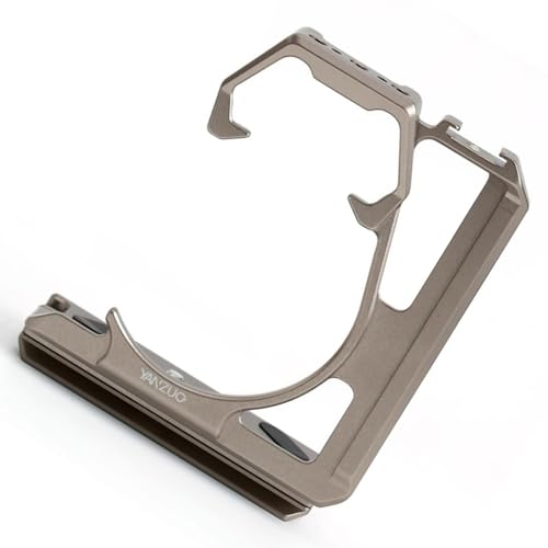 Image of Metal Camera Cage for LUMIX S1H Camera, Aluminum Alloy Camera Stabilizer (Titanium)