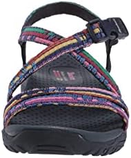 Skechers Women's Reggae-Sew Me-Boho Woven Strappy Slingback Sandal, Navy Multi, 7 | Image 6