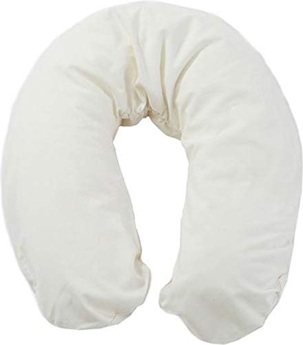 Mini Coussin de Grossesse - Coussin d'allaitement au format voyage sans taie d'oreiller - 125x50cm