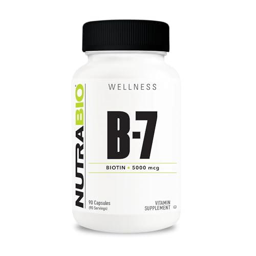 ビオチン(B7) 5000mcg 90粒 Biotin 5000mcg ニュートラバイオ (Nutrabio)（Amazon）