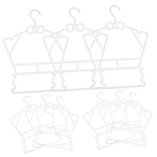 PRETYZOOM 10Pcs Clothes Hangers Non Slip Clothes Drying Racks Space Saving Design for Newborn Clothing for Home Shop Use